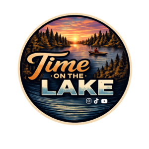 time on the lake sunset logo