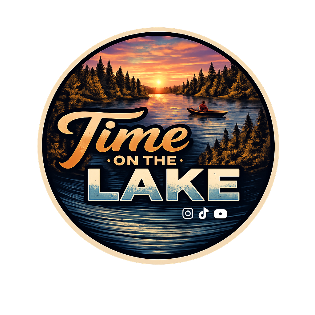 time on the lake sunset logo